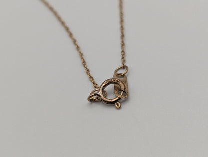 10k Gold Diamond & Ruby 3 Heat Love Stone Journey Necklace Pendant Yellow Gold Chain