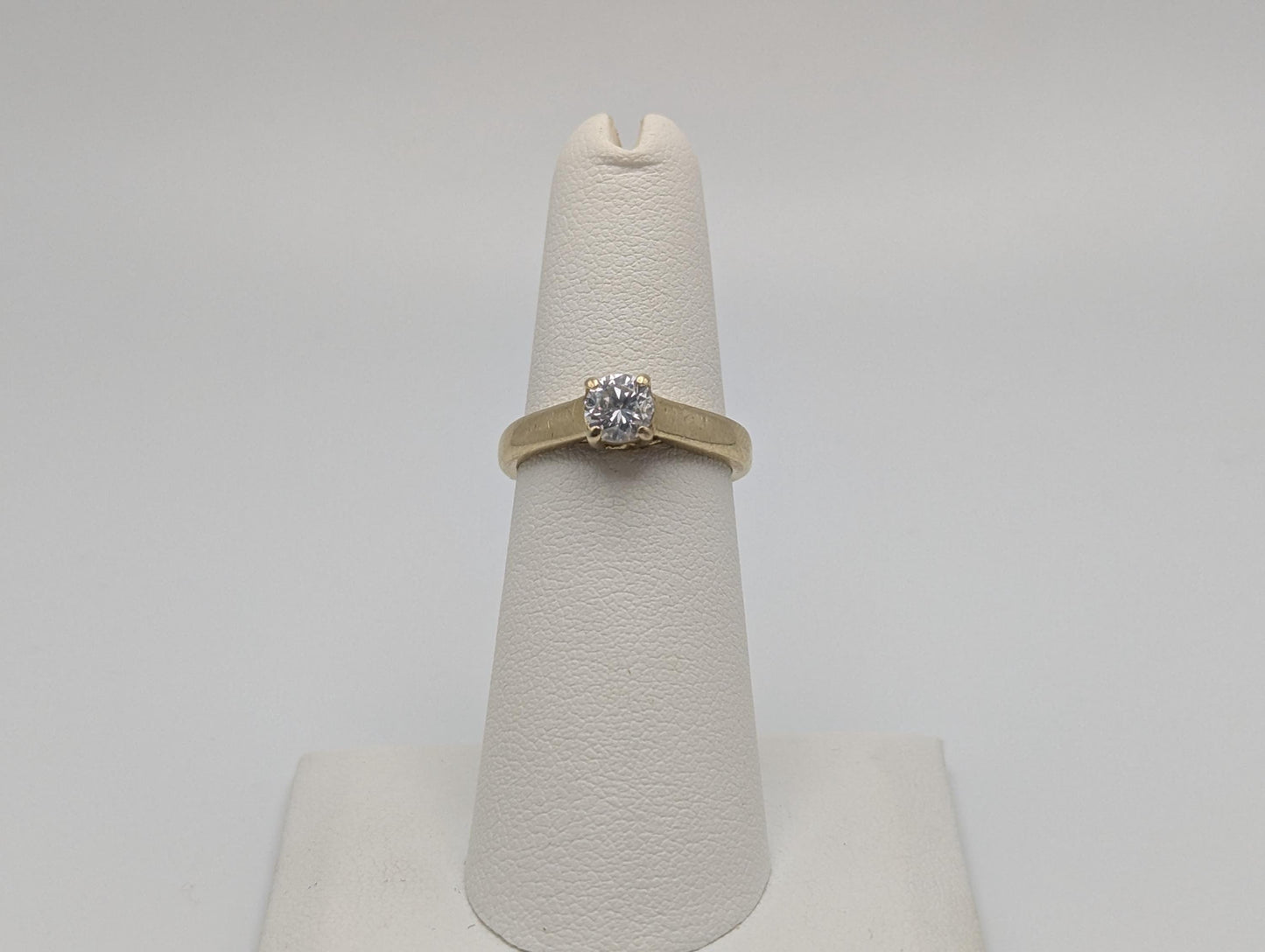 14k Yellow Gold 0.5 ct Diamond Solitaire Engagement Wedding Promise Ring