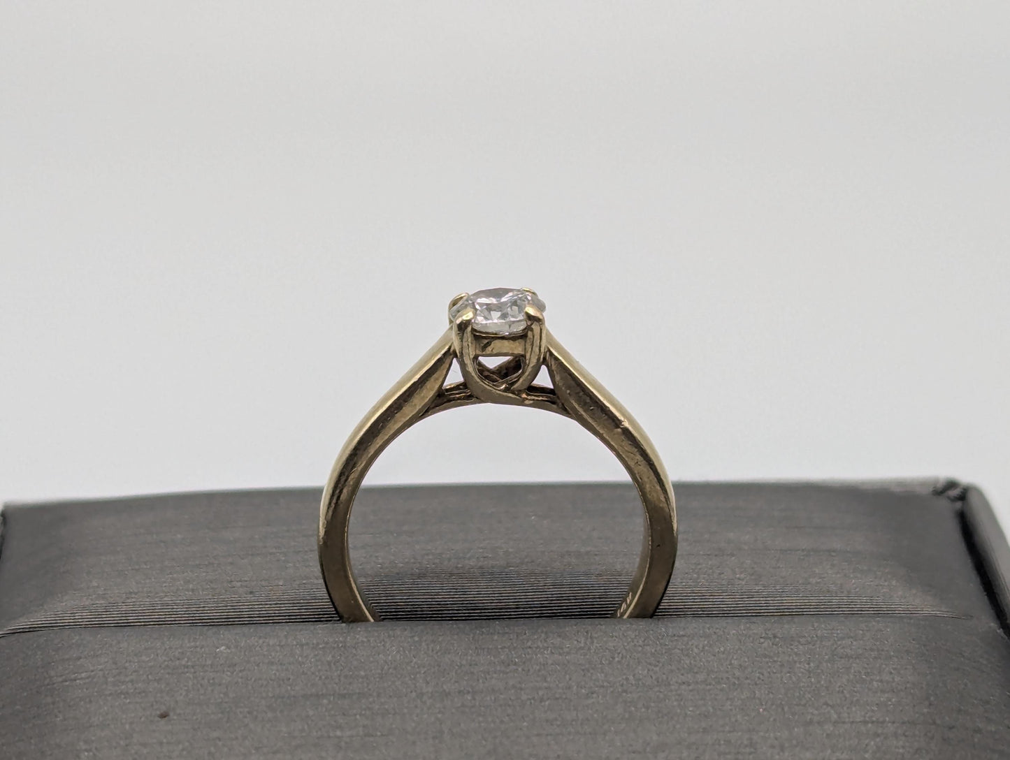 14k Yellow Gold 0.5 ct Diamond Solitaire Engagement Wedding Promise Ring