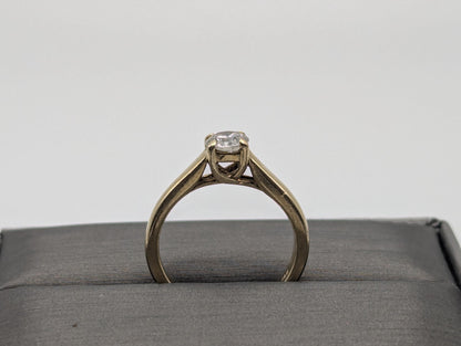 14k Yellow Gold 0.5 ct Diamond Solitaire Engagement Wedding Promise Ring