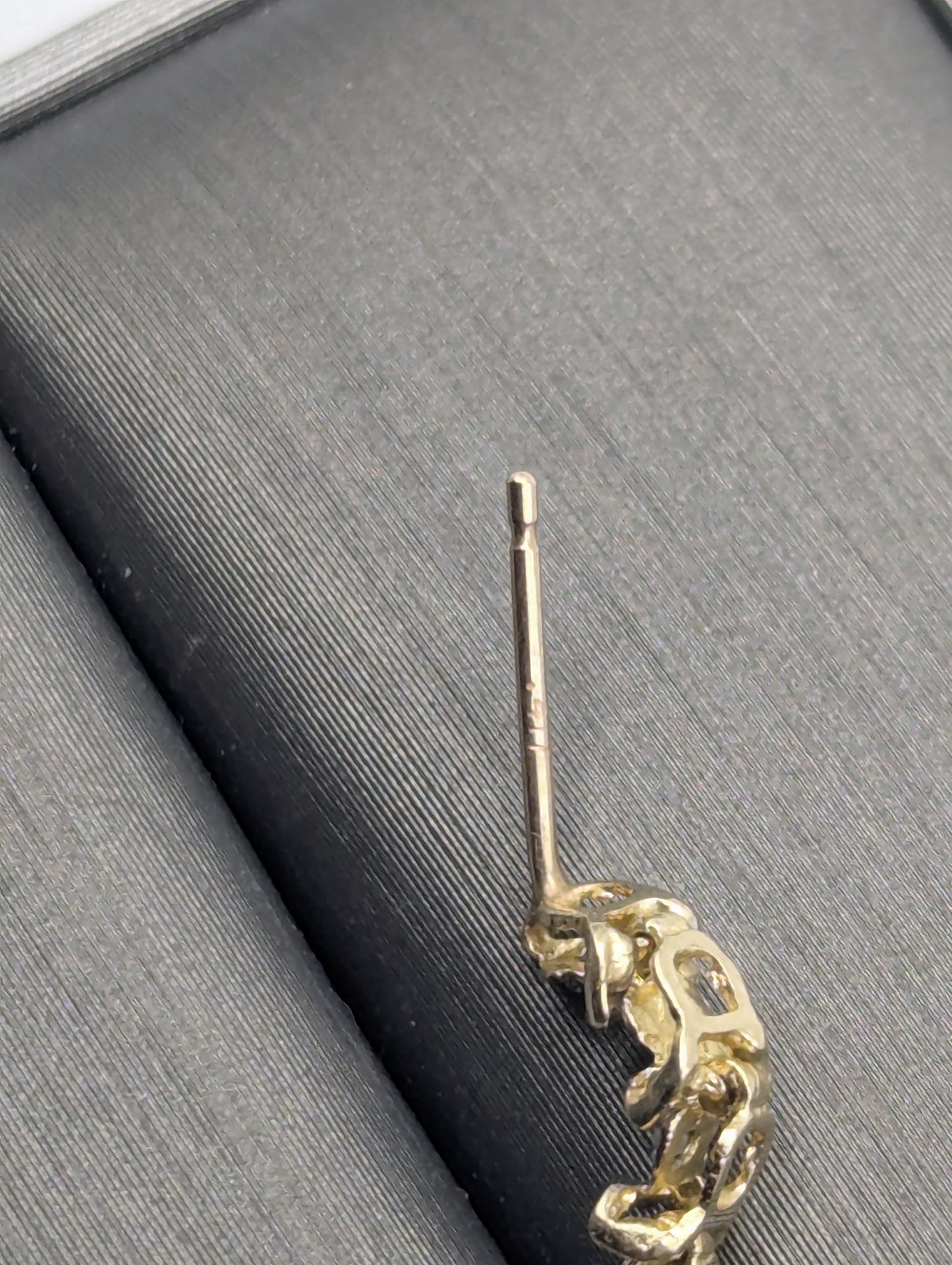 14K Yellow Gold Drop Dangle Diamond Earrings Diamond Drop Earrings