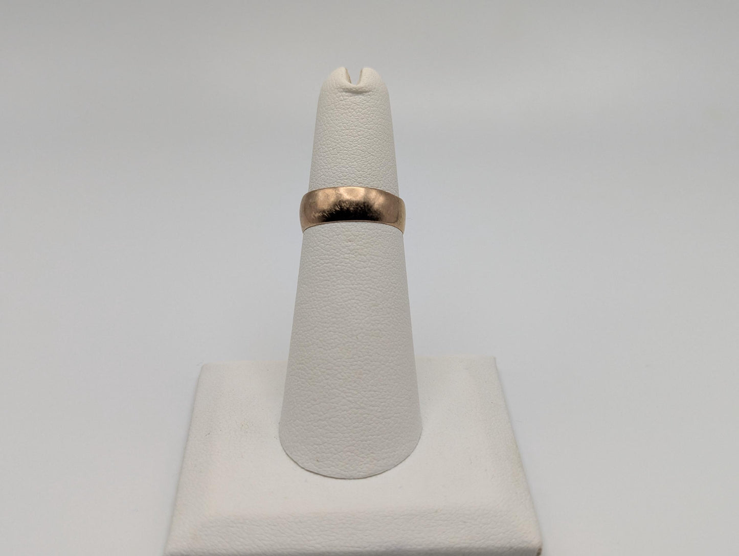 14k Yellow Gold Cigar Band Style Wedding Band. Wedding Ring. Anniversary Band.