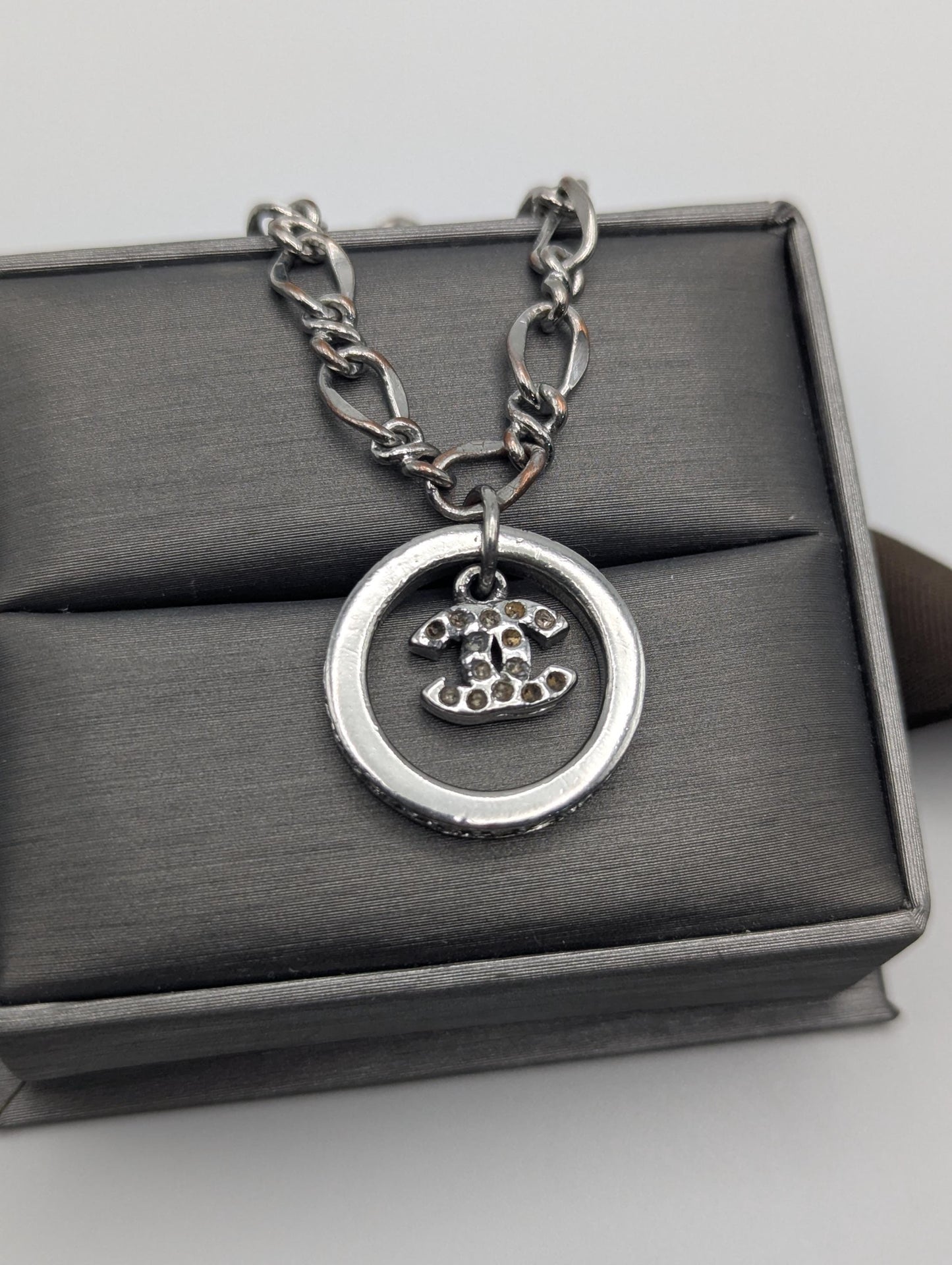 Chanel Pendant Chain Link Bracelet. Vintage Chanel Charm Bracelet.