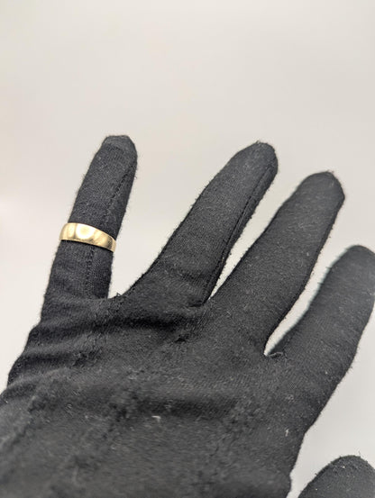 14k Yellow Gold Dome Style Wedding Band. Wedding Ring. Anniversary Band.