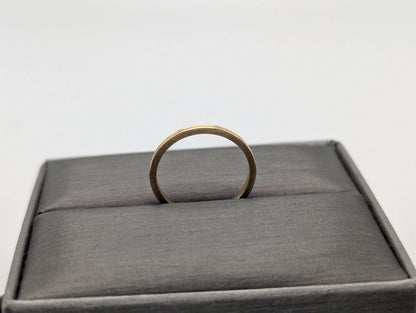 Unique 14k Yellow Gold Band Style Wedding Band. Wedding Ring. Anniversary Band.