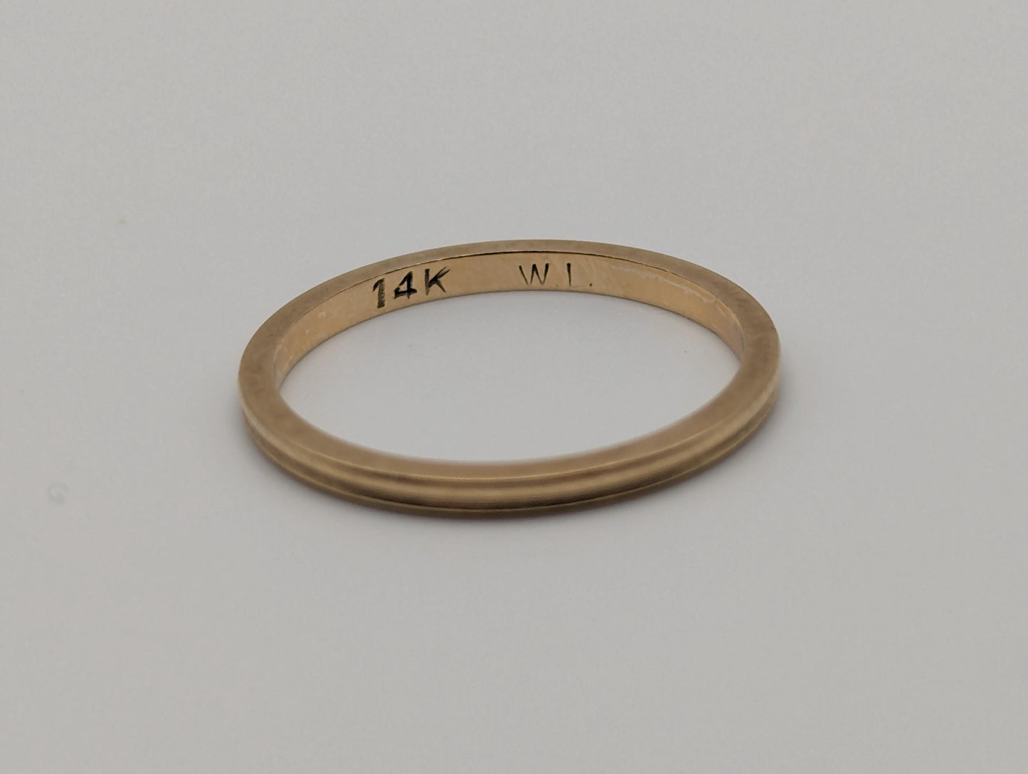 Unique 14k Yellow Gold Band Style Wedding Band. Wedding Ring. Anniversary Band.