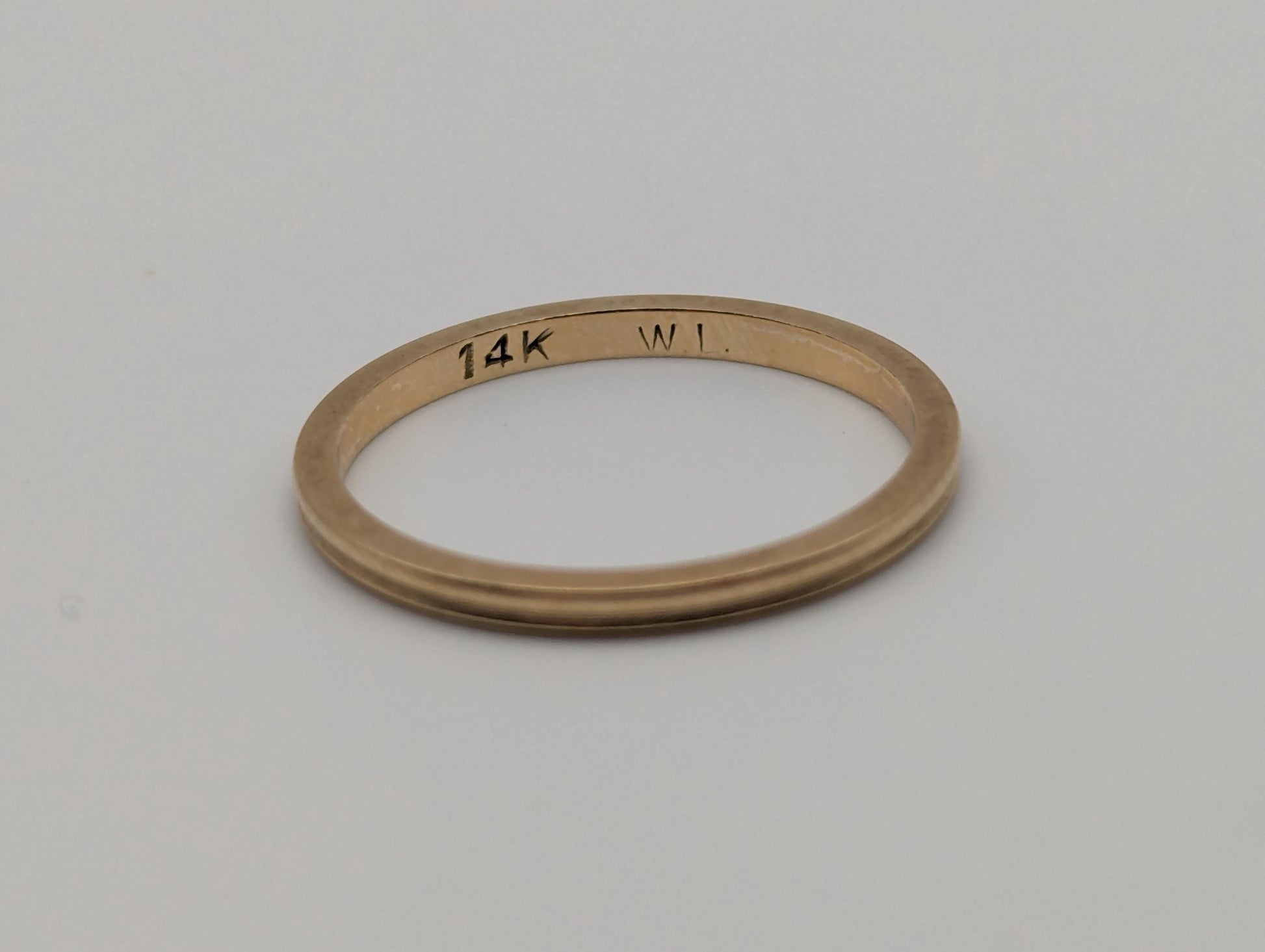 Unique 14k Yellow Gold Band Style Wedding Band. Wedding Ring. Anniversary Band.