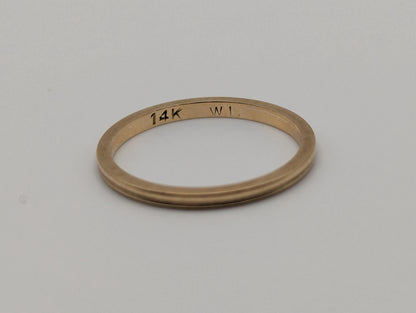 Unique 14k Yellow Gold Band Style Wedding Band. Wedding Ring. Anniversary Band.