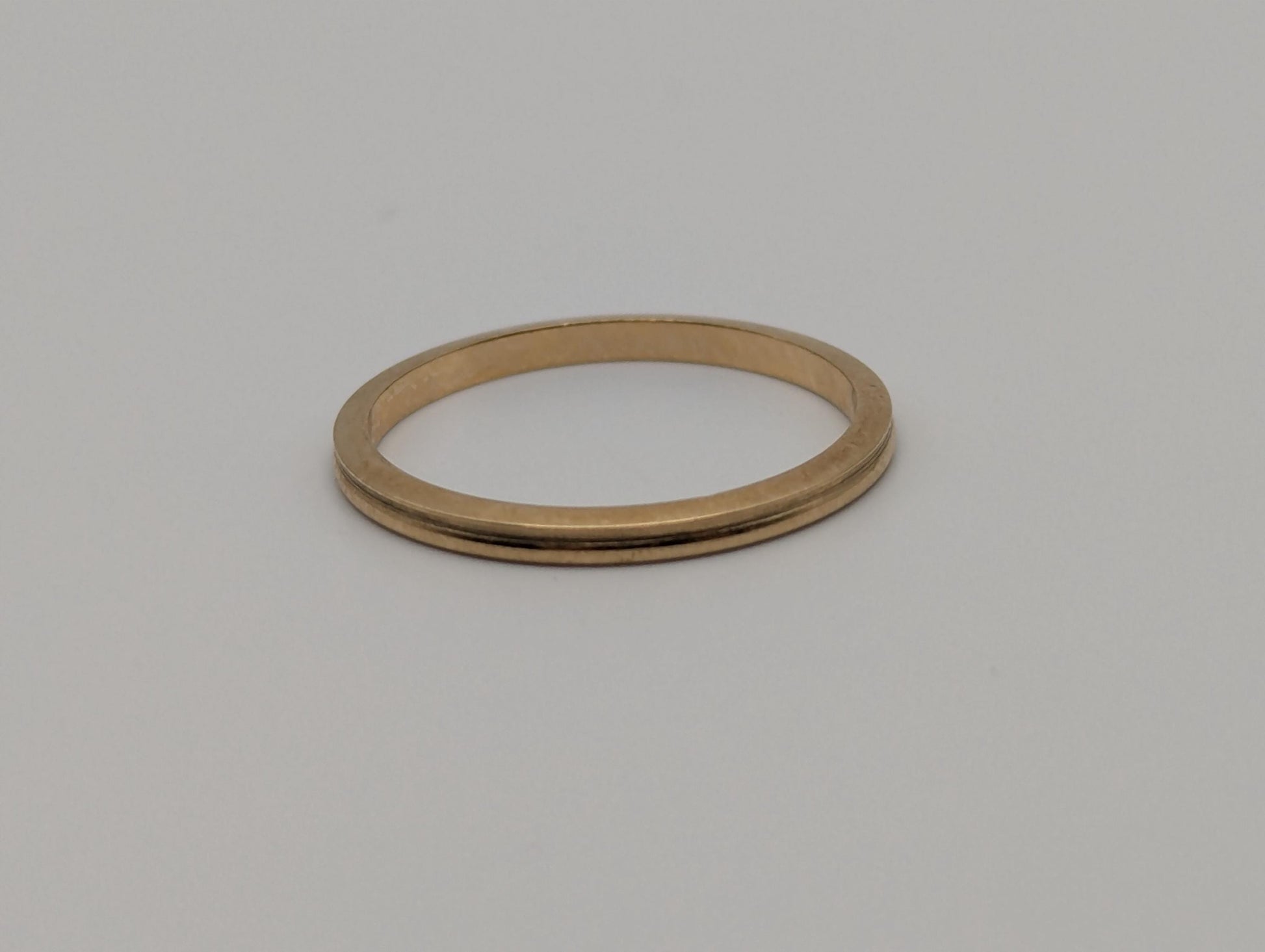 Unique 14k Yellow Gold Band Style Wedding Band. Wedding Ring. Anniversary Band.