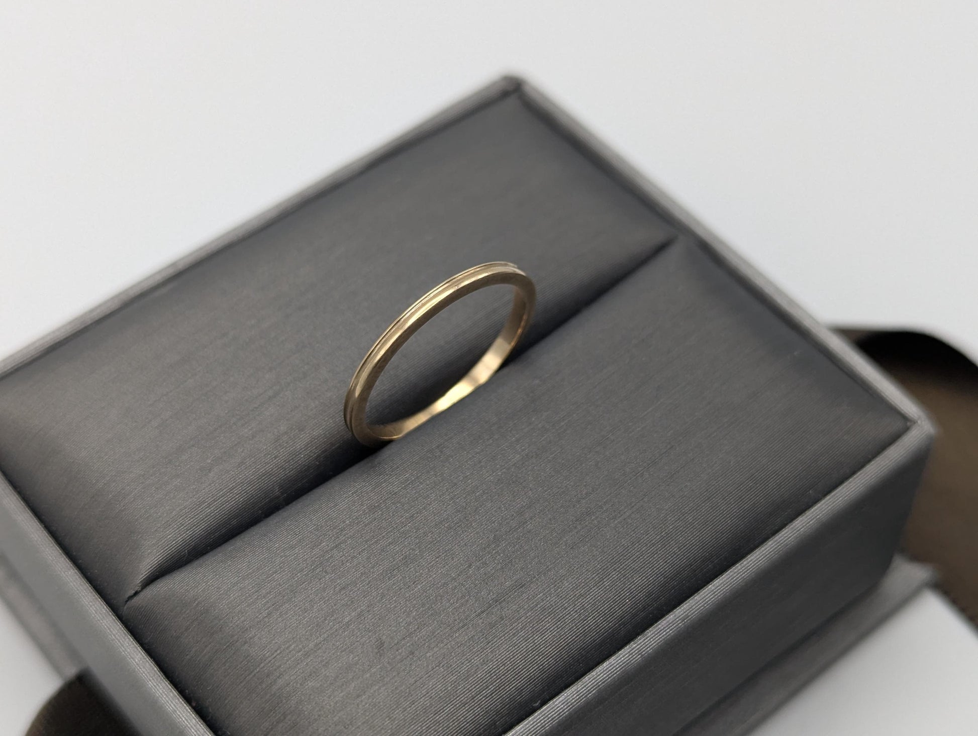 Unique 14k Yellow Gold Band Style Wedding Band. Wedding Ring. Anniversary Band.