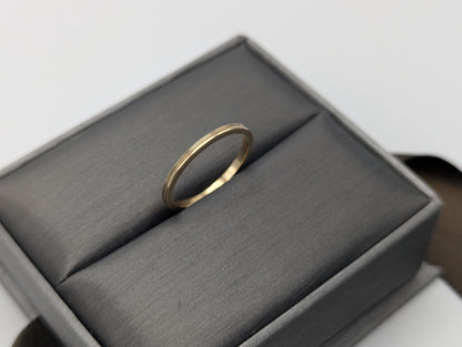 Unique 14k Yellow Gold Band Style Wedding Band. Wedding Ring. Anniversary Band.