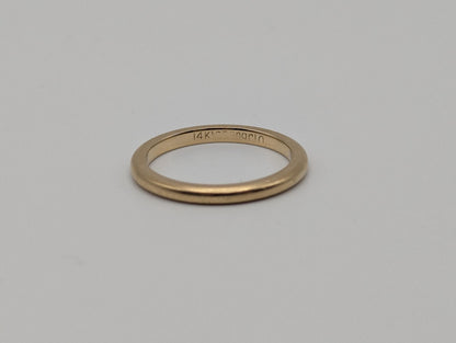 14k Yellow Gold Band Style Wedding Band Wedding Ring Anniversary Band