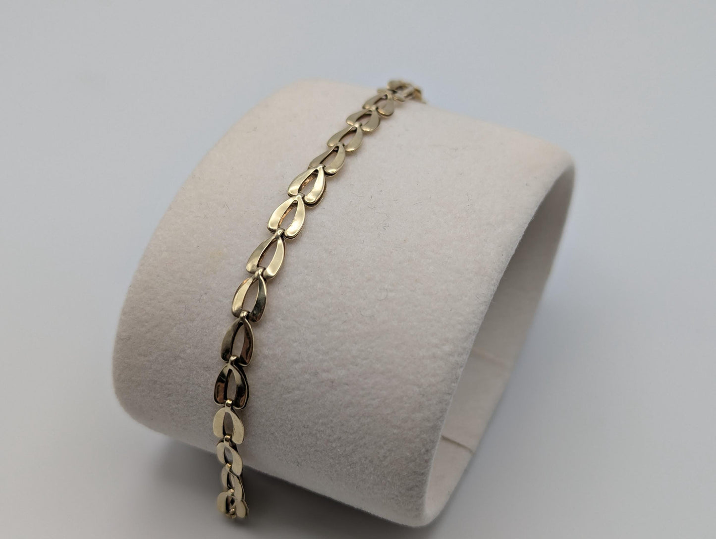 10k Yellow Gold Chain Link 4.5 mm Bracelet 7" Solid Gold Chain Link Bracelet