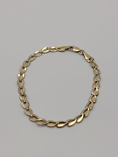10k Yellow Gold Chain Link 4.5 mm Bracelet 7" Solid Gold Chain Link Bracelet