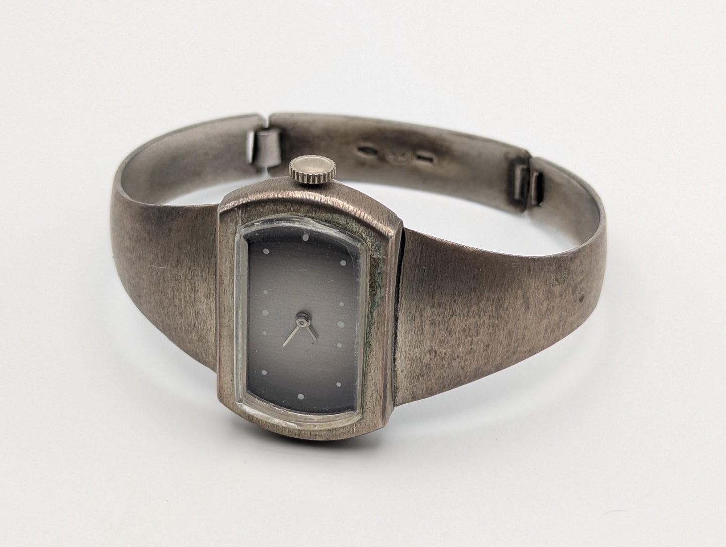 Vintage Bailey Banks & Biddle 925 Sterling Silver Band Watch Silver Cuff Watch