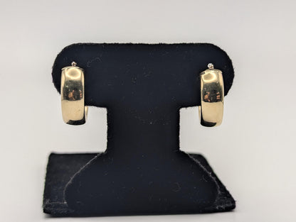 14k Yellow Gold Hoop Earrings Classic Gold Hoops Smalls Hoops