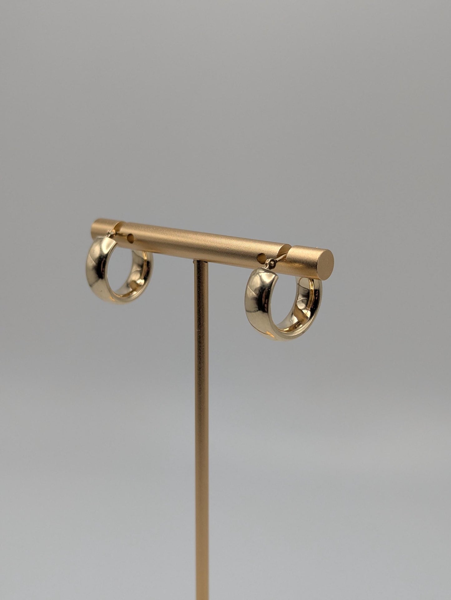 14k Yellow Gold Hoop Earrings Classic Gold Hoops Smalls Hoops