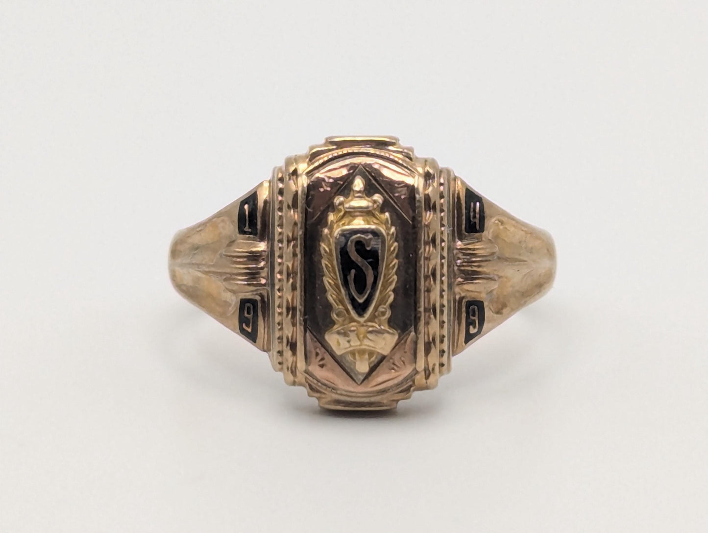 Antique 10k 1949 Jostens Class Ring. Vintage Class Ring. Signet Ring.
