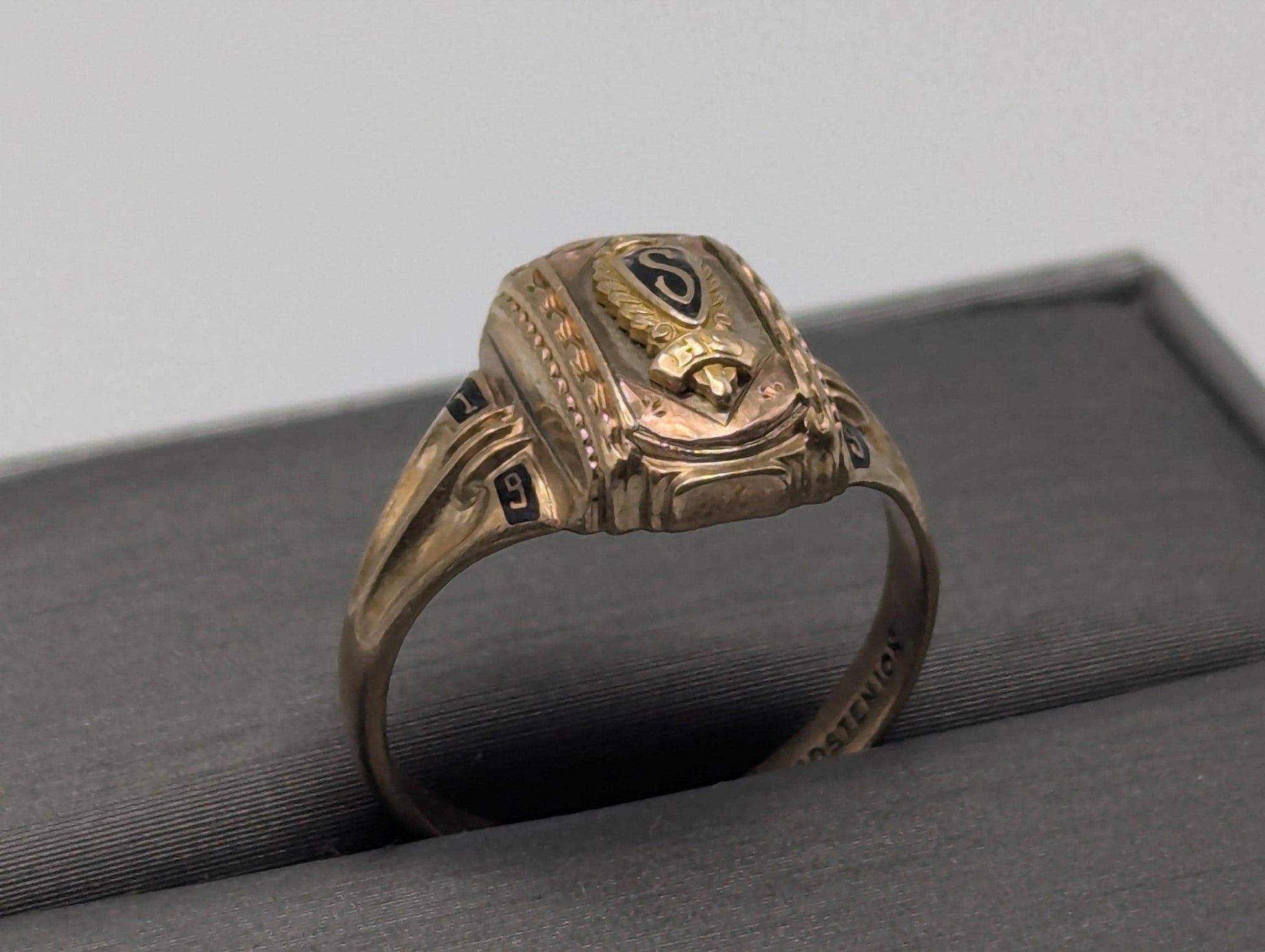 Antique 10k 1949 Jostens Class Ring. Vintage Class Ring. Signet Ring.