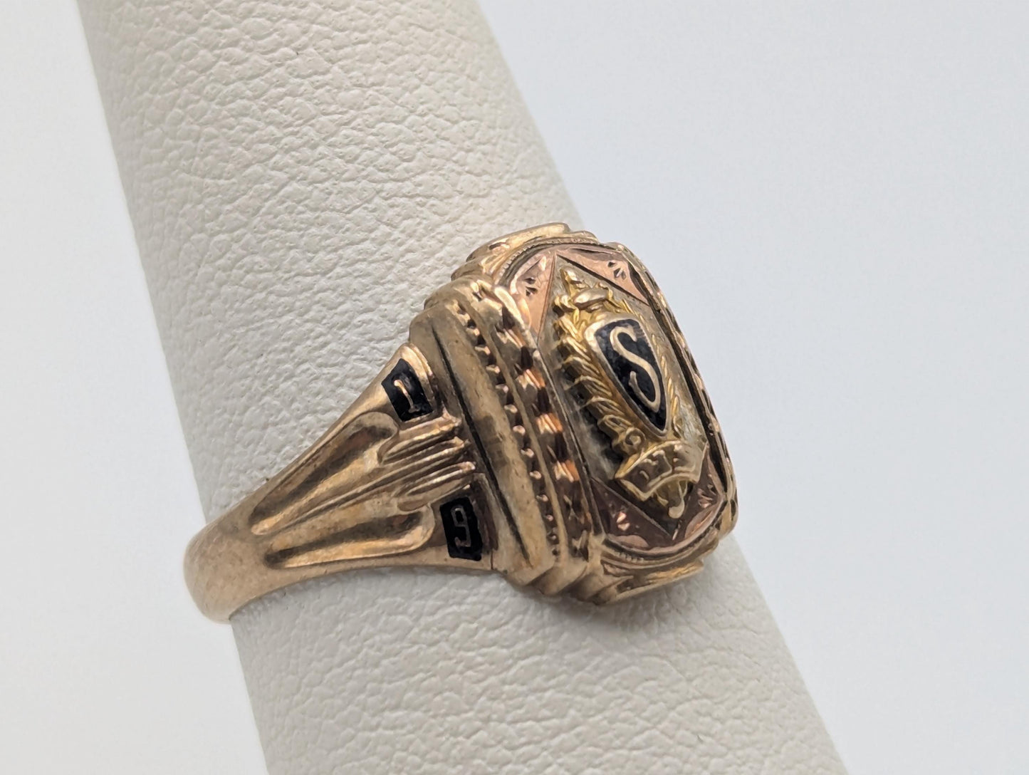 Antique 10k 1949 Jostens Class Ring. Vintage Class Ring. Signet Ring.