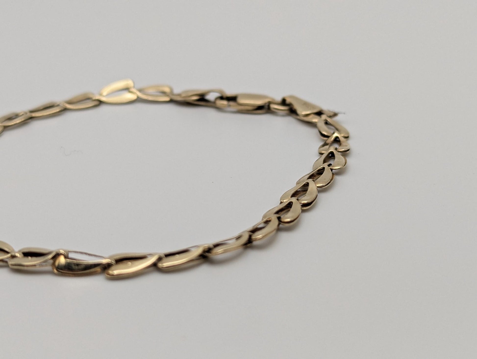 10k Yellow Gold Chain Link 4.5 mm Bracelet 7" Solid Gold Chain Link Bracelet