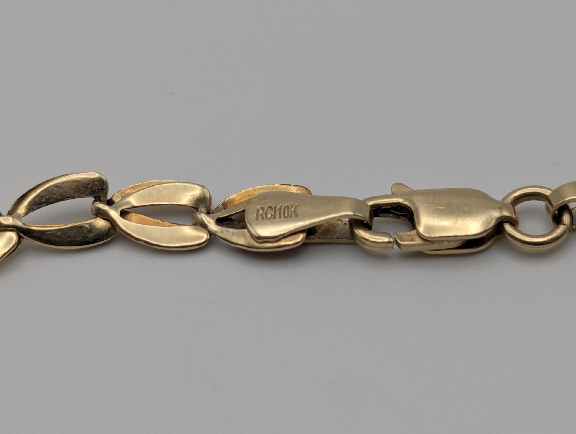 10k Yellow Gold Chain Link 4.5 mm Bracelet 7" Solid Gold Chain Link Bracelet