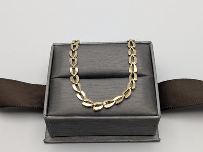 10k Yellow Gold Chain Link 4.5 mm Bracelet 7" Solid Gold Chain Link Bracelet