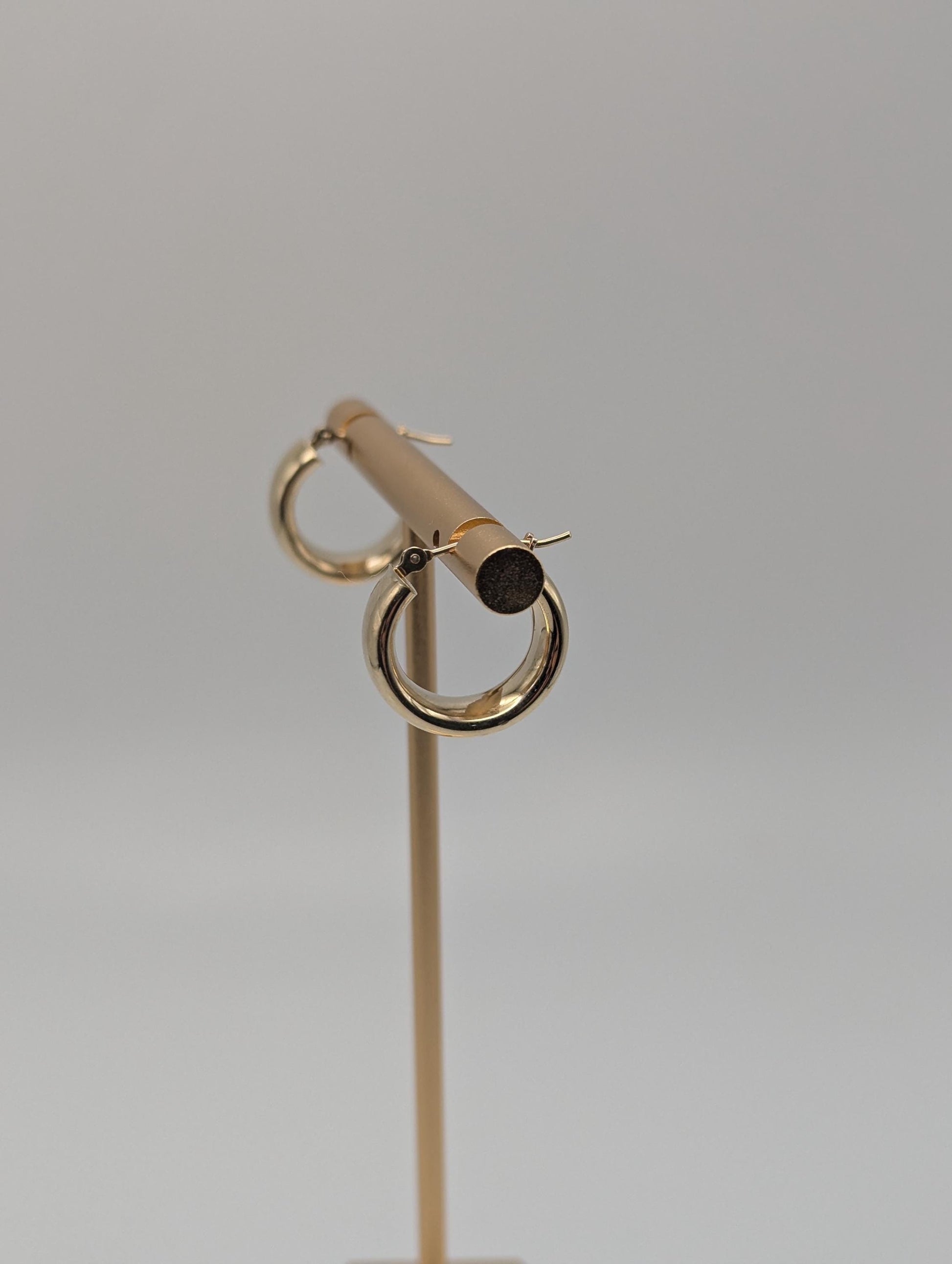 14k Yellow Gold Hoop Earrings Classic Gold Hoops Smalls Hoops