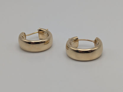 14k Yellow Gold Hoop Earrings Classic Gold Hoops Smalls Hoops