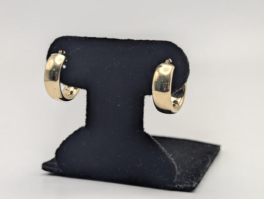 14k Yellow Gold Hoop Earrings Classic Gold Hoops Smalls Hoops