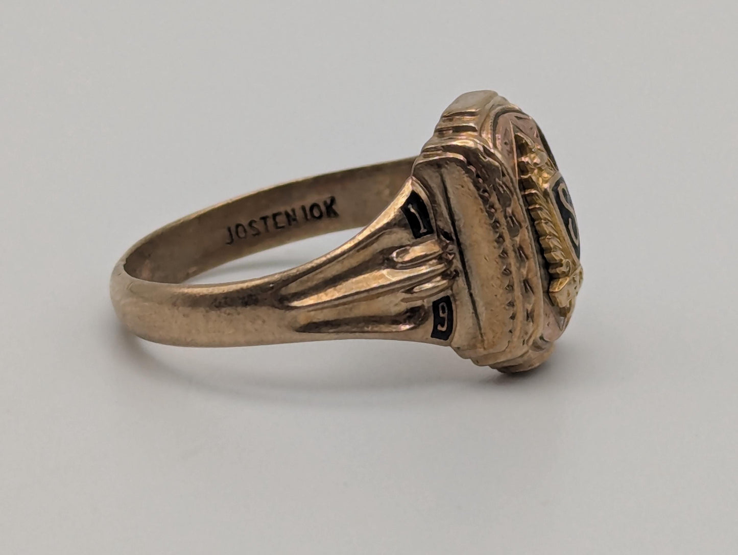 Antique 10k 1949 Jostens Class Ring. Vintage Class Ring. Signet Ring.