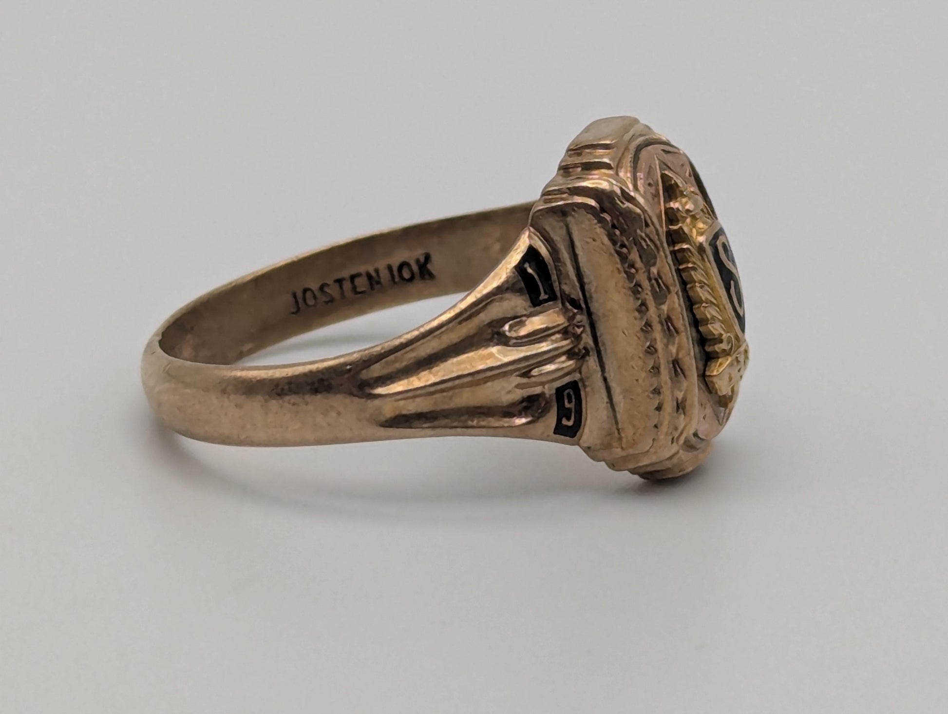 Antique 10k 1949 Jostens Class Ring. Vintage Class Ring. Signet Ring.