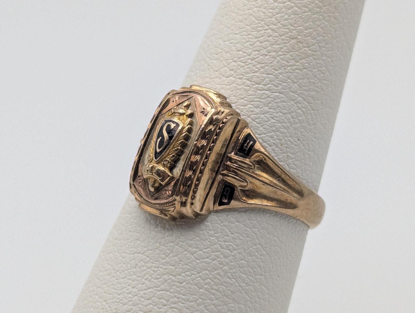 Antique 10k 1949 Jostens Class Ring. Vintage Class Ring. Signet Ring.