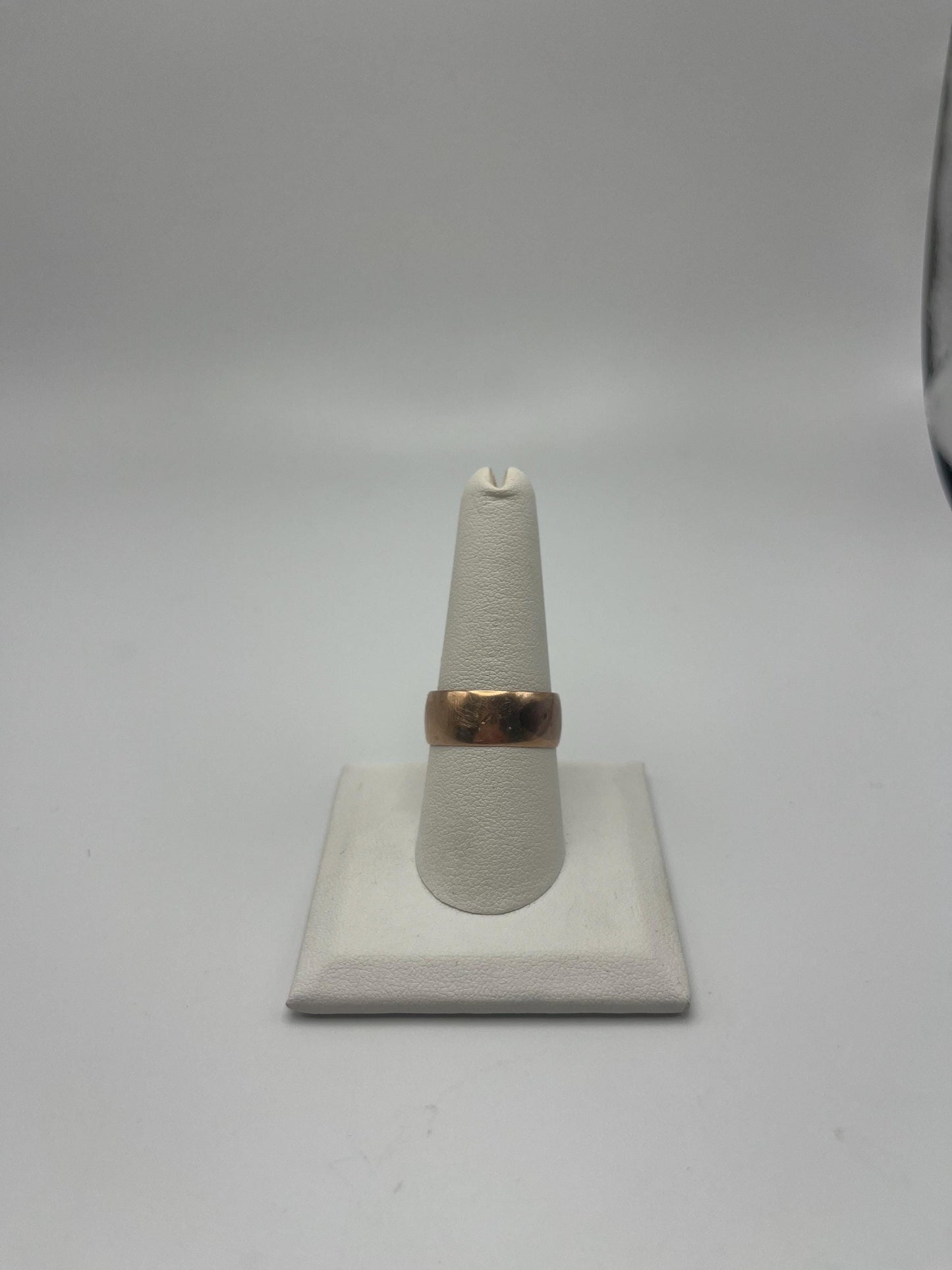 10k Antique 1894 Yellow Gold Plain Comfort Fit 8mm Wedding Cigar Wide Band