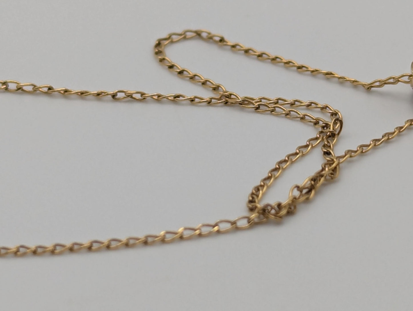 Israel 10k Yellow Gold Cross Pendant Necklace 15 " Crucifix Necklace