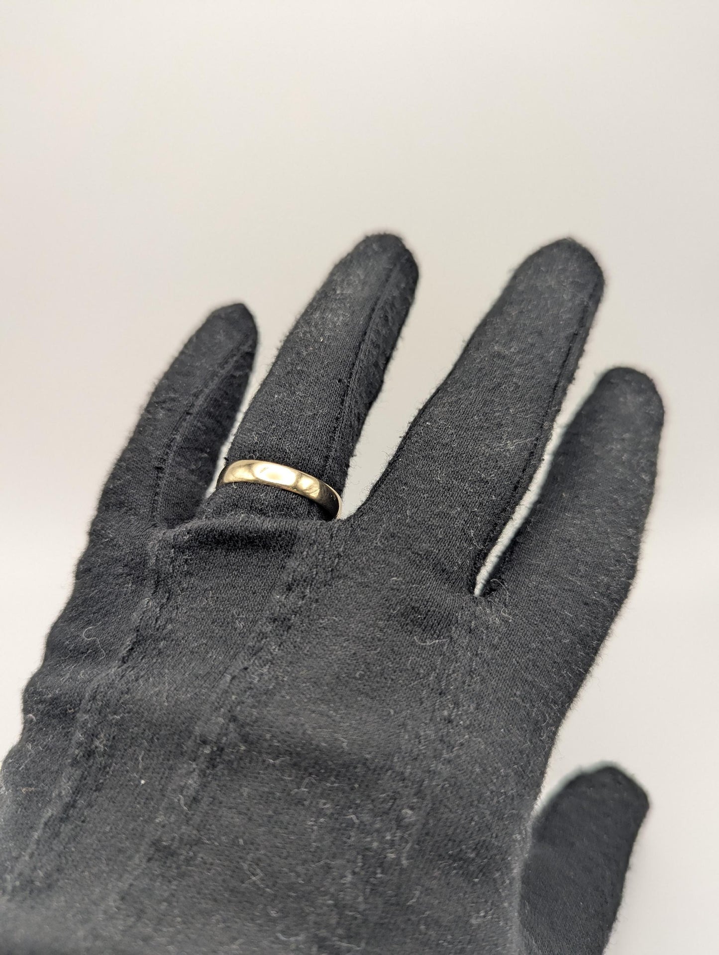 14k Antique 1871 Plain Comfort Fit 4mm Wedding Cigar Wide Band Ring Anniversary