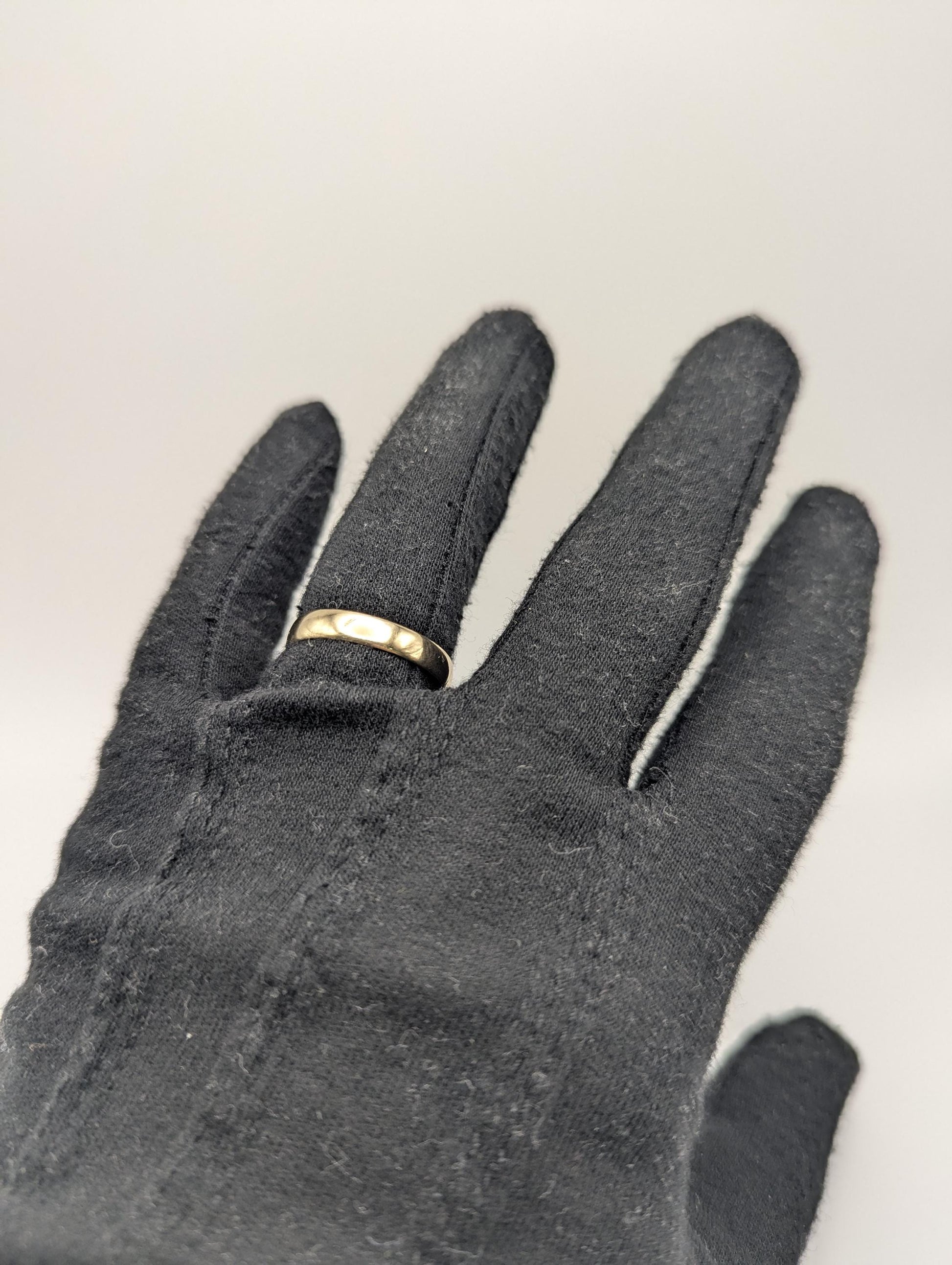 14k Antique 1871 Plain Comfort Fit 4mm Wedding Cigar Wide Band Ring Anniversary