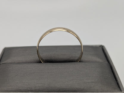 14k Antique 1871 Plain Comfort Fit 4mm Wedding Cigar Wide Band Ring Anniversary