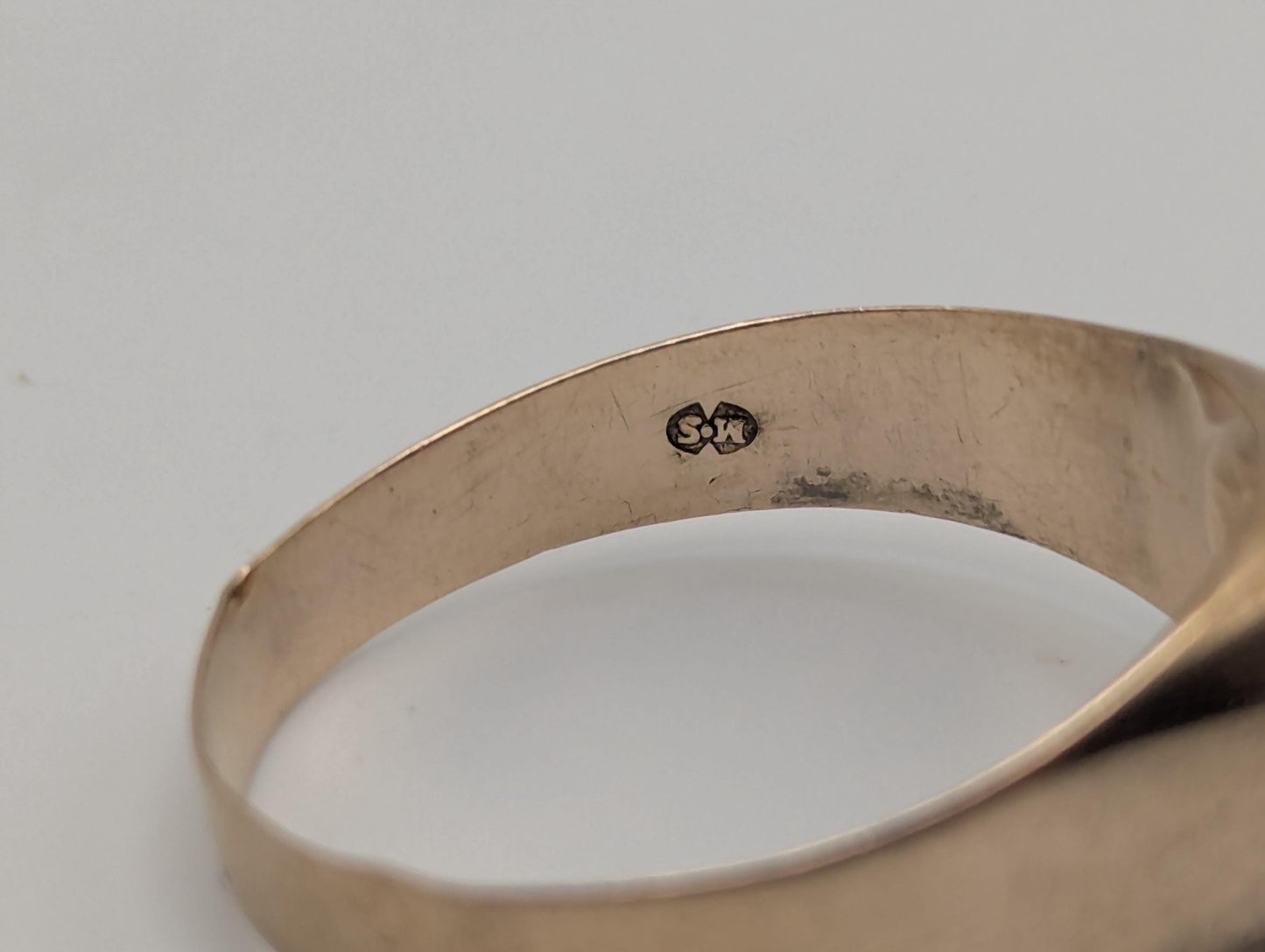 14k Yellow Gold Pink Coral Ring Cocktail Ring Statement Ring