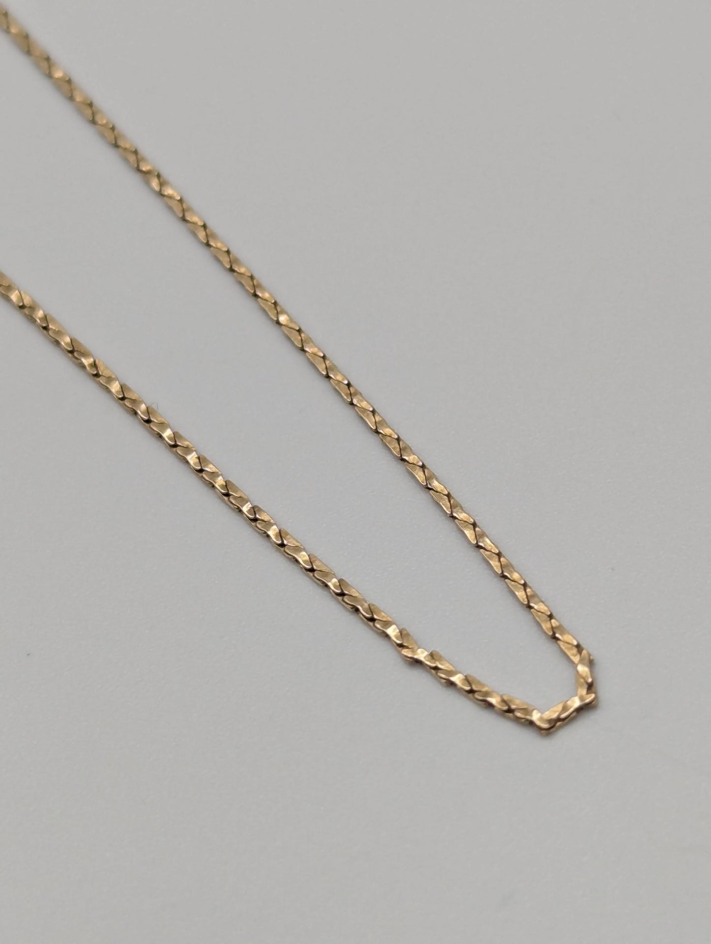 14k Yellow Gold Italy Specialty Chain Necklace 18.5"