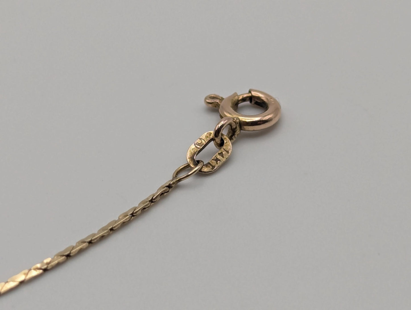 14k Yellow Gold Italy Specialty Chain Necklace 18.5"