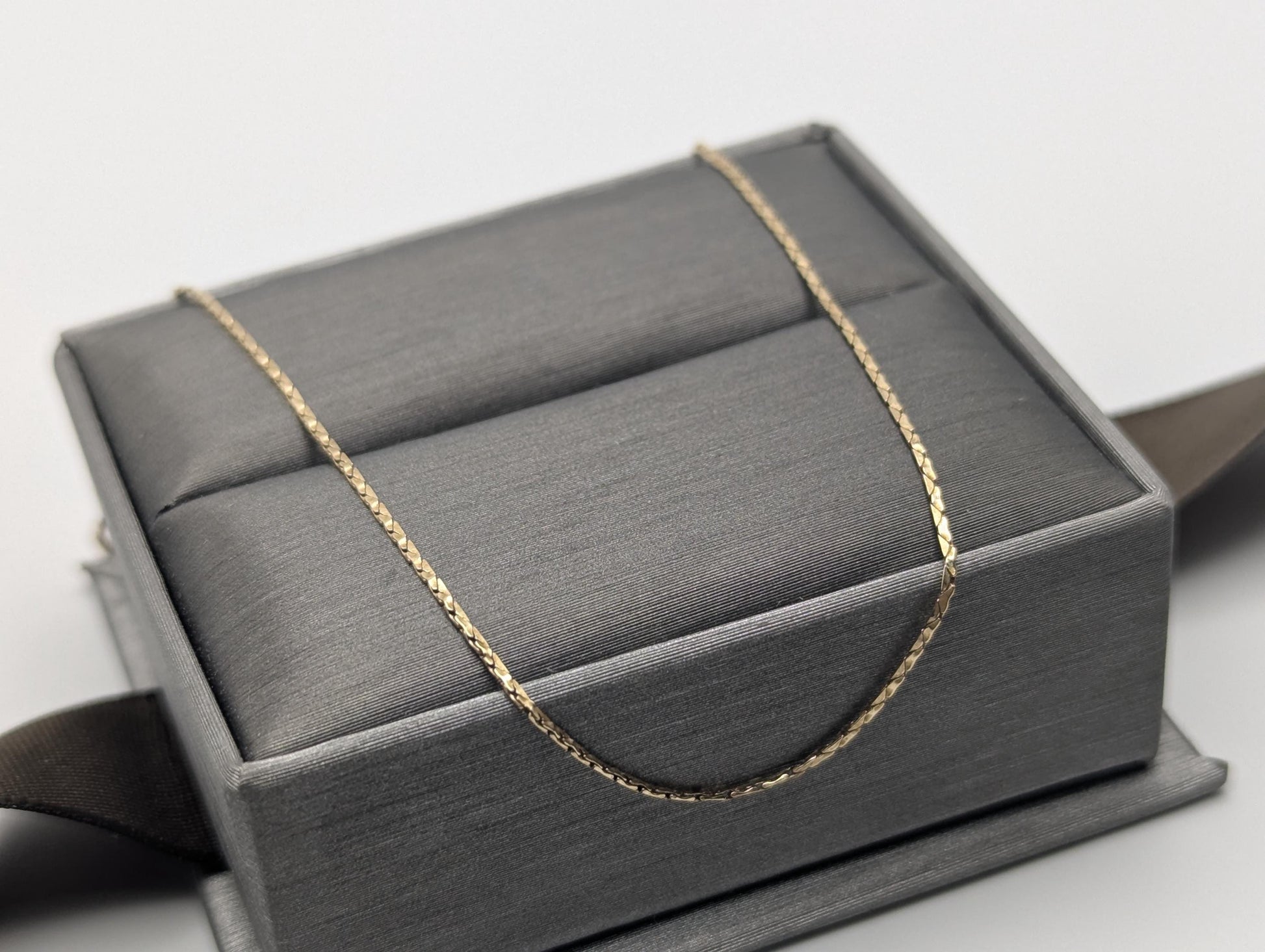 14k Yellow Gold Italy Specialty Chain Necklace 18.5"
