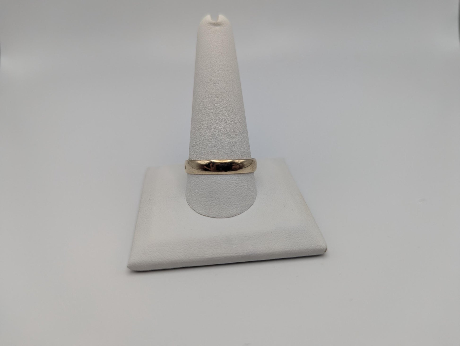 14k Antique 1871 Plain Comfort Fit 4mm Wedding Cigar Wide Band Ring Anniversary