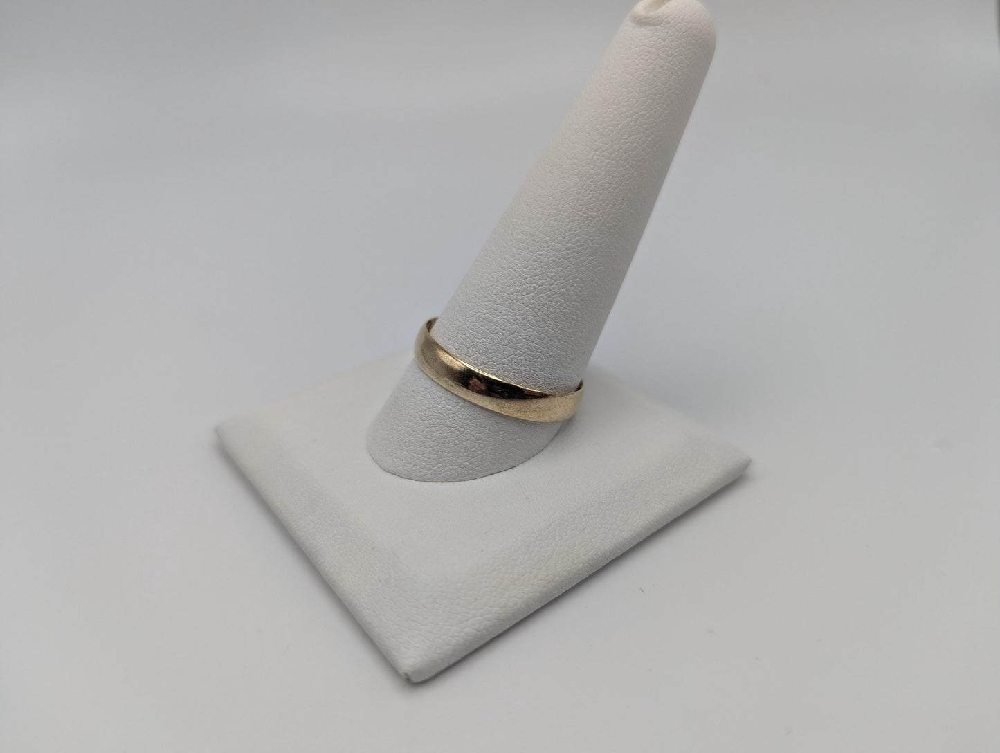 14k Antique 1871 Plain Comfort Fit 4mm Wedding Cigar Wide Band Ring Anniversary