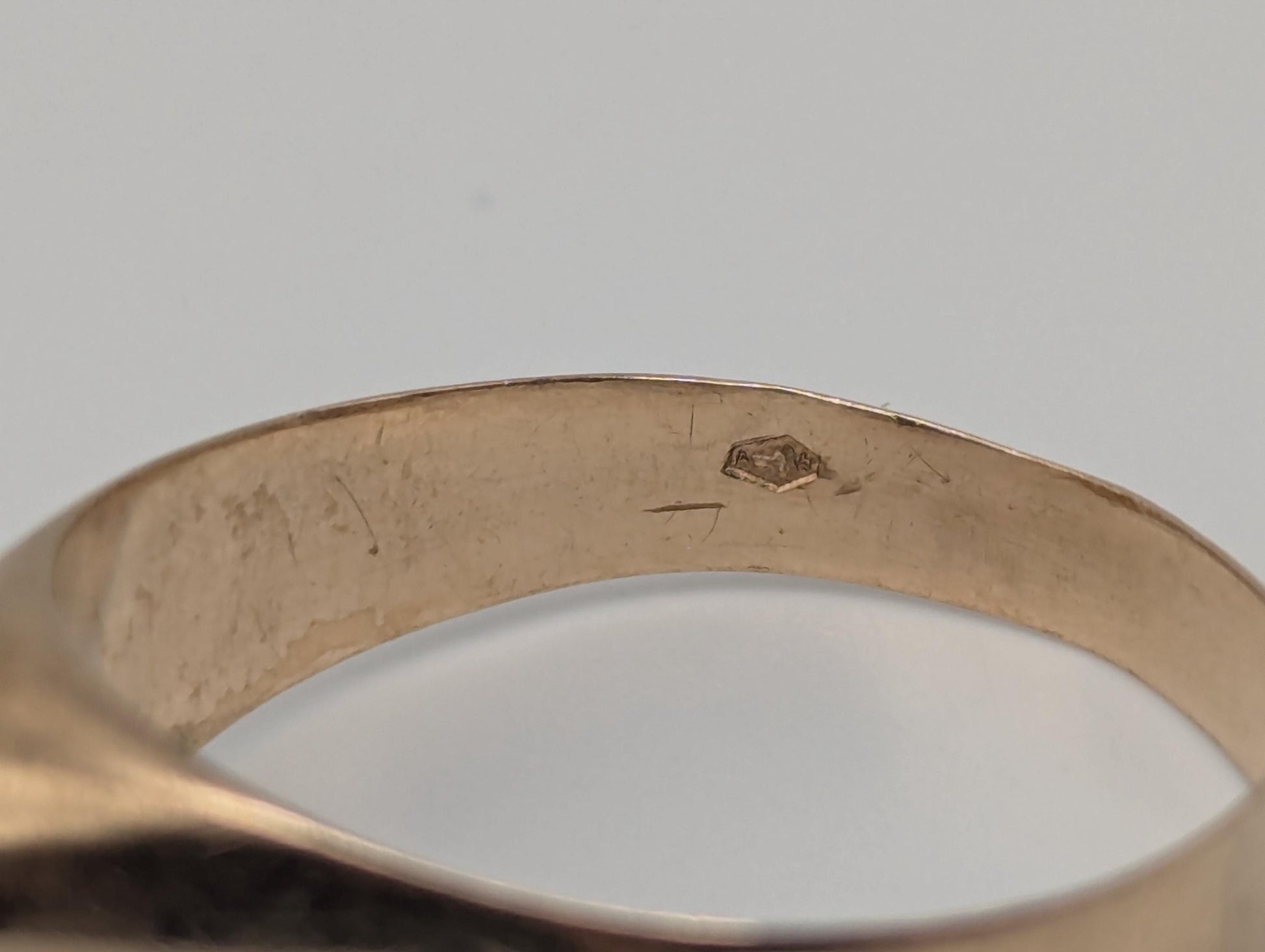 14k Yellow Gold Pink Coral Ring Cocktail Ring Statement Ring