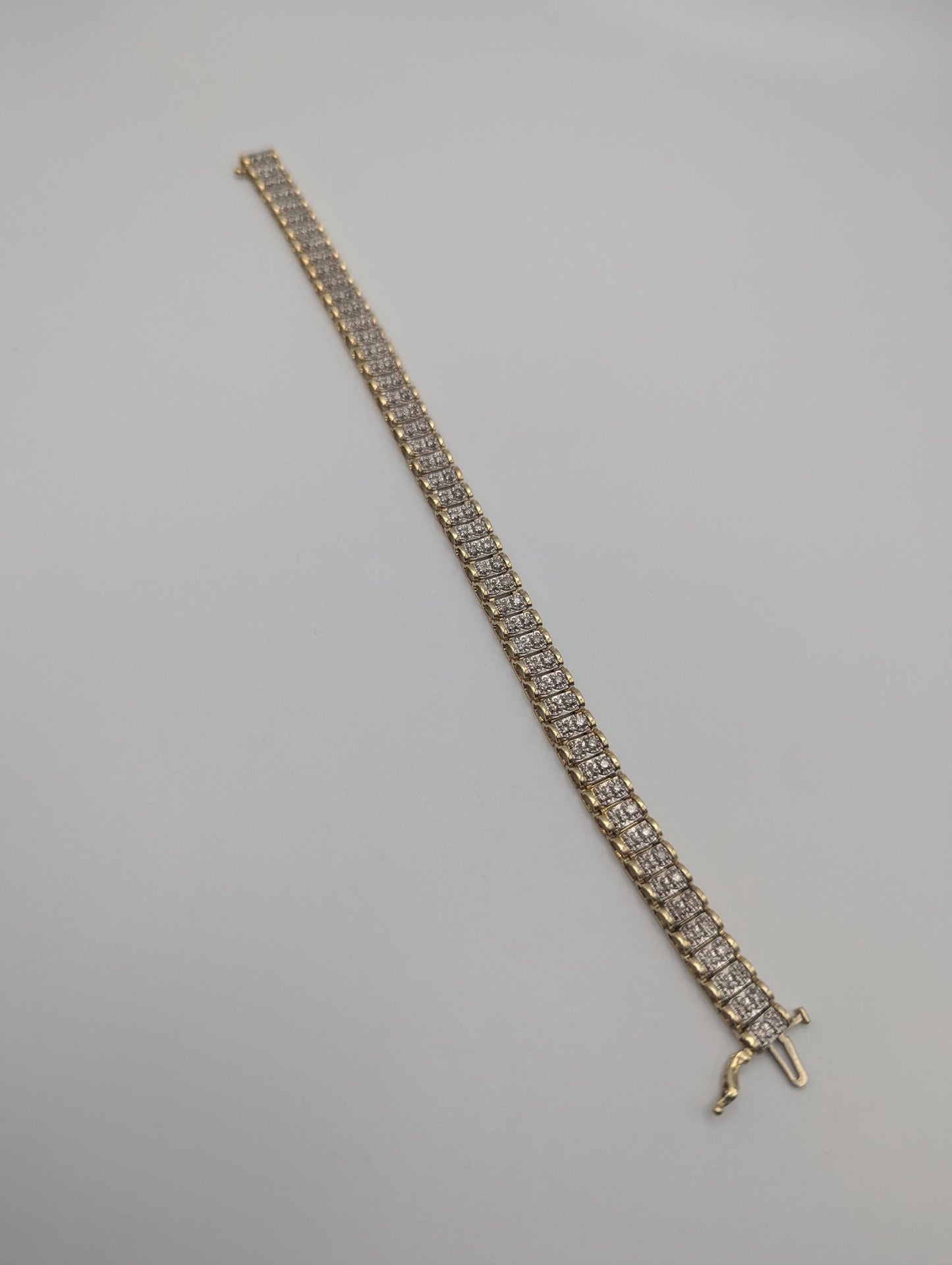 10k Yellow Gold 1.7ctw Diamonds HEAVY 10 grams Bracelets Women Tennis Bracelet 7"