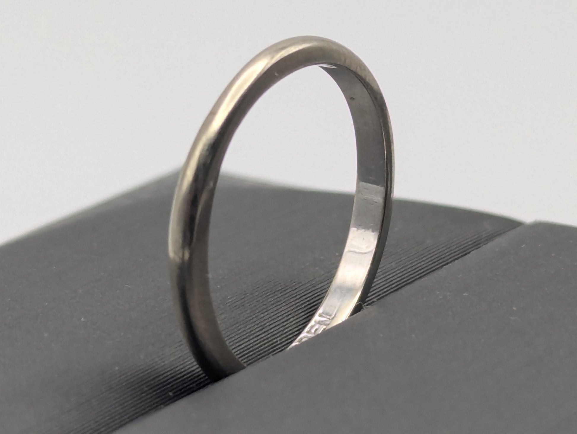 14k White Gold Wedding Band 14k White Gold Anniversary Ring.