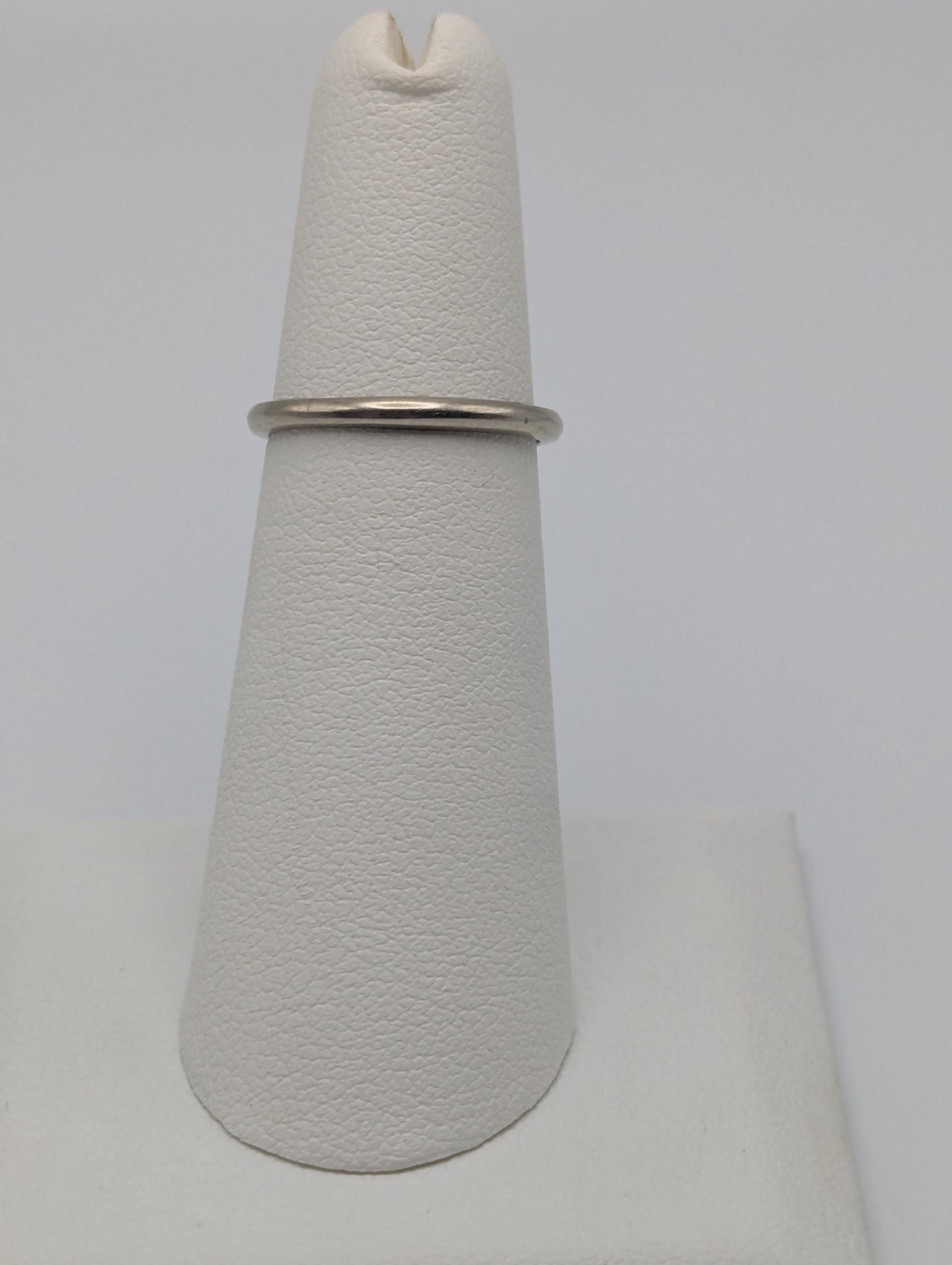 14k White Gold Wedding Band 14k White Gold Anniversary Ring.