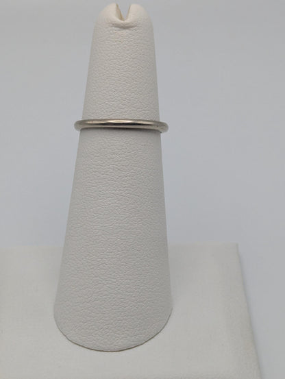 14k White Gold Wedding Band 14k White Gold Anniversary Ring.
