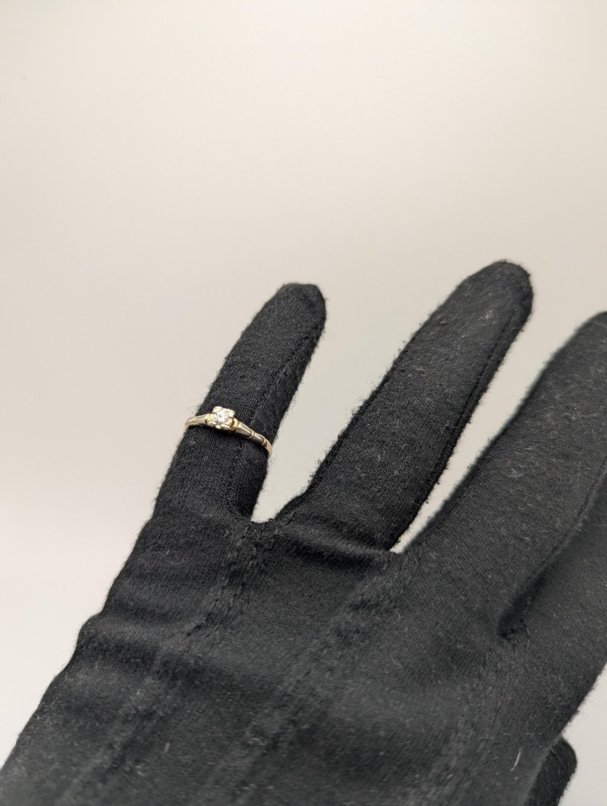 Vintage Art Deco 14k 18K Multi-Gold Diamond Ring Engagement Ring